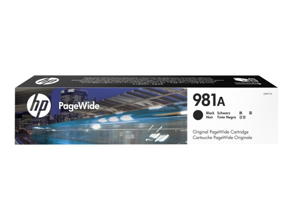 HP 981A - 106 ml - Schwarz - Original - PageWide - Tintenpatrone - für PageWide Enterprise Color MFP 586; PageWide Managed Color E55650