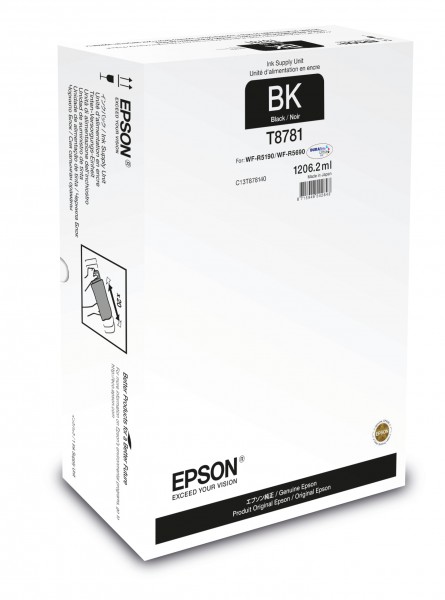 Epson Nachfülltinte C13T878140 T8781 schwarz 1206,2 ml extra hohe Kapazität