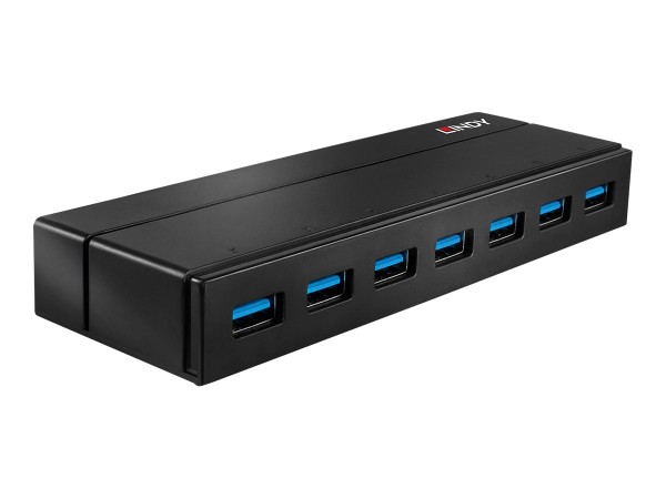 Lindy 7 Port USB 3.0 Hub mit Ladefunktion - Hub - 7 x USB 3.1 Gen 1 - Desktop