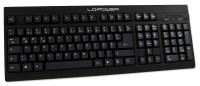 LC Power BK-902 - Tastatur - USB - Deutsch - Schwarz