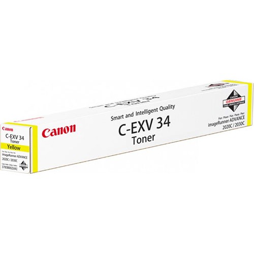 Canon C-EXV 34 - Gelb - Original - Tonerpatrone - für imageRUNNER ADVANCE C2020i, C2020L, C2025i, C2030i, C2030L, C2220i, C2220L, C2225i, C2230i