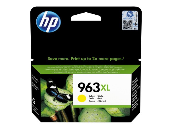 HP 963XL - 22.92 ml - Hohe Ergiebigkeit - Gelb - original - Tintenpatrone - für Officejet 9012; Officejet Pro 90XX