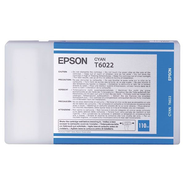 Epson Tinte C13T602200 T6022 cyan 110 ml 1 Stück