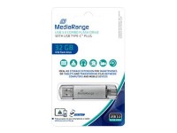 MediaRange MR936 - USB-Flash-Laufwerk - 32 GB - USB 3.1 / USB-C - Silber