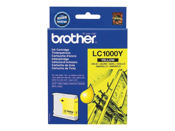 Brother LC1000Y - Gelb - Original - Tintenpatrone - für Brother DCP-350, 353, 357, 560, 750, 770, MFC-3360, 465, 5460, 5860, 660, 680, 845, 885