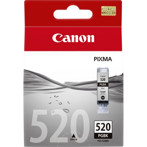 Canon Tinte 2932B001 PGI-520 BK Schwarz 324 Seiten 19 ml pigmentiert 1 Stück