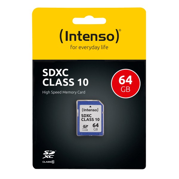 Intenso - Flash-Speicherkarte - 64 GB - Class 10 - SDXC