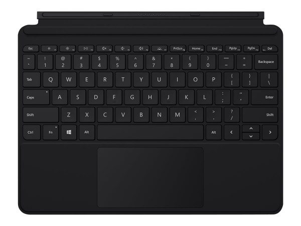 Microsoft Surface Go Type Cover - Tastatur - mit Trackpad, Beschleunigungsmesser - hinterleuchtet - Deutsch - Schwarz - kommerziell - für Surface Go, Go 2, Go 3