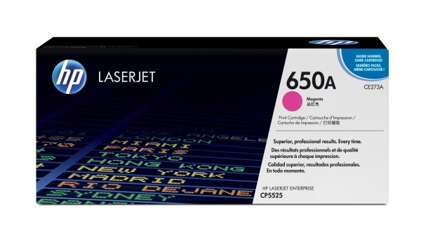 HP 650A - Magenta - Original - LaserJet - Tonerpatrone (CE273A) - für Color LaserJet Enterprise CP5520, CP5525, M750