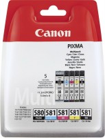 Canon Tinte Multipack 2078C005 PGI-580 PGBK CLI-581 PBK/BK/C/M/Y 1x 11,2 ml + 4x 5,6 ml 5