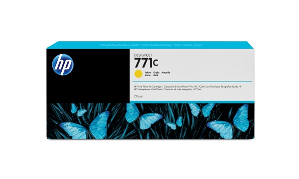 HP 771C - 775 ml - Gelb - Original - Tintenpatrone - für DesignJet Z6200, Z6600, Z6610, Z6800, Z6810