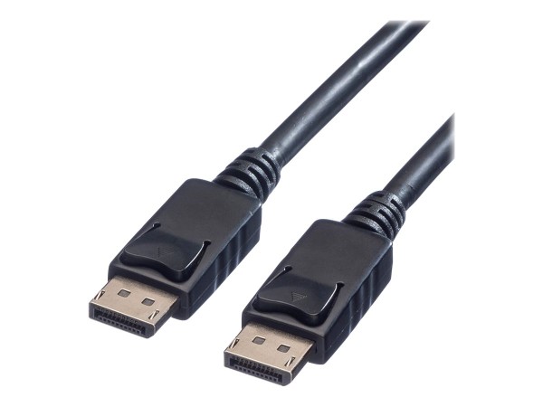 VALUE - DisplayPort-Kabel - DisplayPort (M) bis DisplayPort (M) - DisplayPort 1.2 - 1.5 m - halogenfrei, 4K Unterstützung - Schwarz