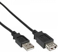 DeLOCK - USB-Verlängerungskabel - USB (W) bis USB (M) - USB 2.0 - 50 cm - geformt - Schwarz