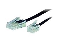 Helos - Telefonkabel - RJ-45 (4-PIN) (M) zu RJ-11 (M) - 6 m - Schwarz