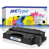 jetType Toner kompatibel zu HP CF280X 80X schwarz 6.900 Seiten Große Füllmenge 1 Stück