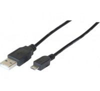 exertis Connect - USB-Kabel - USB (M) zu Micro-USB Typ B (M) - USB 2.0 - 2 m - Schwarz