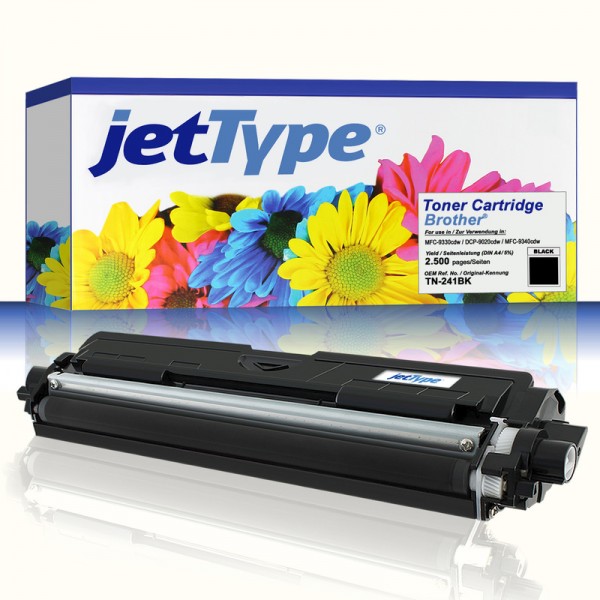 jetType Toner kompatibel zu Brother TN-241BK schwarz 2.500 Seiten 1 Stück
