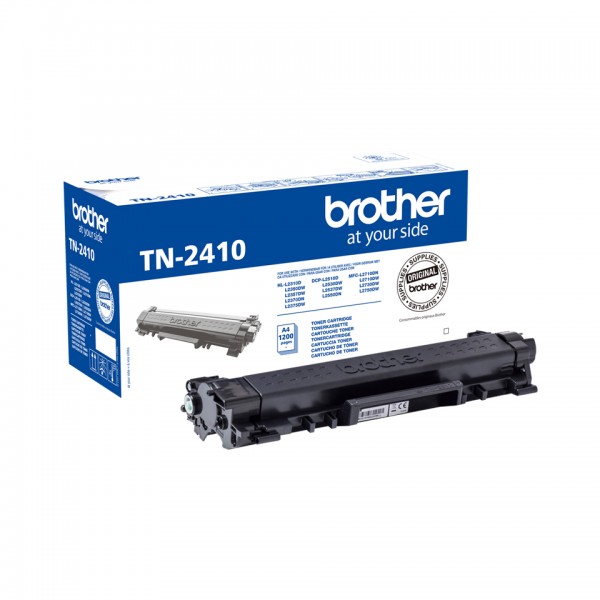 Brother TN2410 - Schwarz - Original - Tonerpatrone - für Brother DCP-L2510, L2530, L2537, L2550, HL-L2350, L2370, L2375, MFC-L2713, L2730, L2750