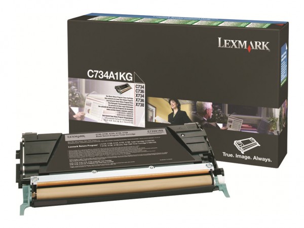 Lexmark Toner C734A1KG schwarz 8.000 Seiten 1 Stück
