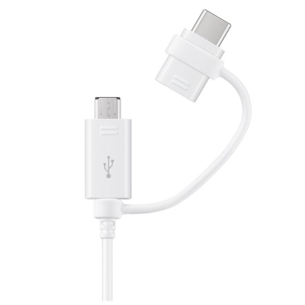 Samsung EP-DG930 - USB-Kabel - USB (M) bis Micro-USB Typ B, USB-C (M) - USB 2.0 - 1.5 m - weiß