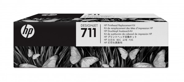 HP 711 - Schwarz, Gelb, Cyan, Magenta - Druckkopf - für DesignJet T100, T120, T120 ePrinter, T125, T130, T520, T520 ePrinter, T525, T530