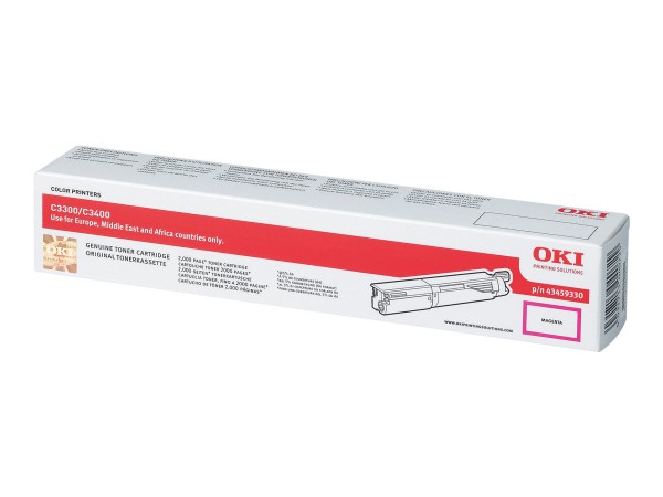 OKI - Magenta - Original - Tonerpatrone - für C3300n, 3400n, 3450n