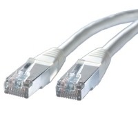 Roline - Patch-Kabel - RJ-45 (M) zu RJ-45 (M) - 3 m - SF/UTP - CAT 5e - geformt - Grau