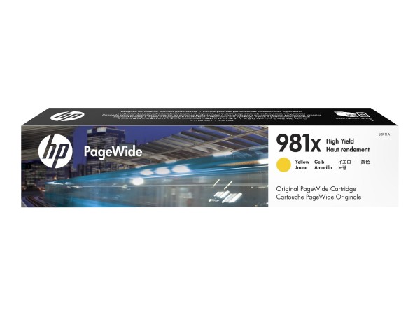 HP 981X - 116 ml - Hohe Ergiebigkeit - Gelb - Original - PageWide - Tintenpatrone - für PageWide Enterprise Color MFP 586; PageWide Managed Color E55650