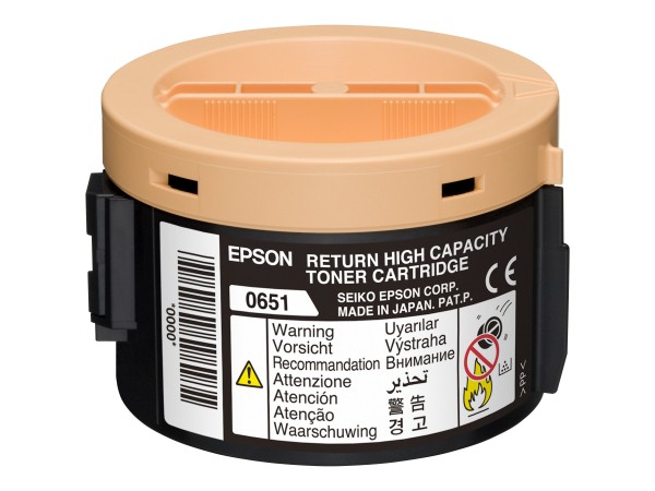 Epson Toner C13S050651 0651 schwarz 2.000 Seiten return program 1 Stück