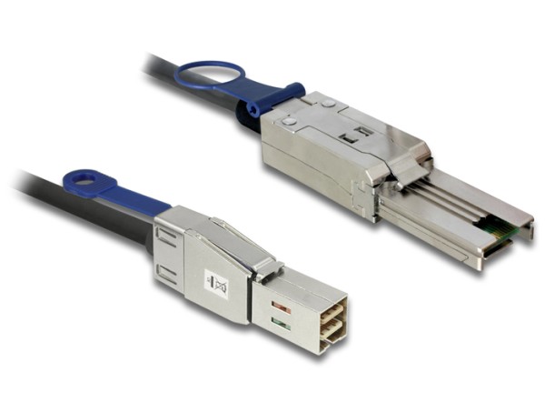 DeLOCK - Externes SAS-Kabel - SAS 6Gbit/s - 4x Shielded Mini MultiLane SAS (SFF-8088), 26-polig (M) bis 36-polig 4x Shielded Mini MultiLane (M) - 2 m