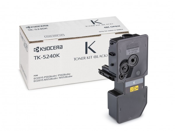Kyocera TK 5240K - Schwarz - Original - Tonerpatrone - für ECOSYS M5526cdn, M5526cdw, P5026cdn, P5026cdw, P5026CDW/KL3