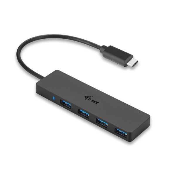 i-Tec USB-C Slim Passive Hub - Hub - 4 x SuperSpeed USB 3.0 - Desktop