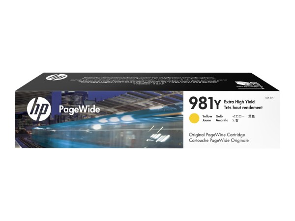 HP 981Y - 185 ml - Besonders hohe Ergiebigkeit - Gelb - Original - PageWide - Tintenpatrone - für PageWide Enterprise Color MFP 586; PageWide Managed Color E55650