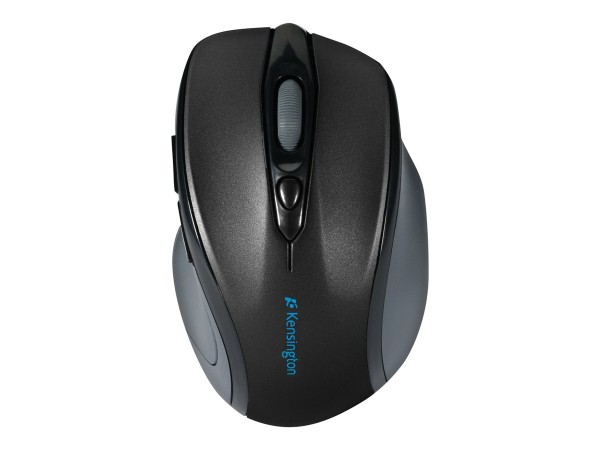 Kensington Pro Fit Mid-Size - Maus - Für Rechtshänder - optisch - 6 Tasten - kabellos - 2.4 GHz - kabelloser Empfänger (USB) - Schwarz