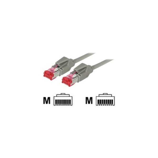 exertis Connect - Patch-Kabel - RJ-45 (M) zu RJ-45 (M) - 15 m - SFTP - CAT 6 - halogenfrei - Grau