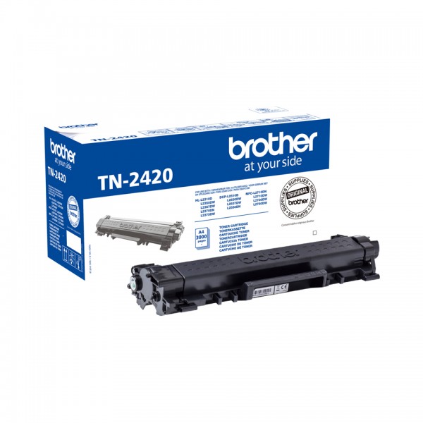 Brother Toner TN-2420 Schwarz 3.000 Seiten Große Füllmenge 1 Stück