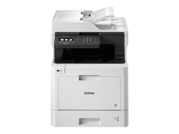 Brother DCP-L8410CDW - Multifunktionsdrucker - Farbe - Laser - A4/Legal (Medien) - bis zu 31 Seiten/Min. (Drucken) - 300 Blatt - USB 2.0, Gigabit LAN, Wi-Fi(n), USB-Host mit Brother PRINT AirBag for 200000 pages