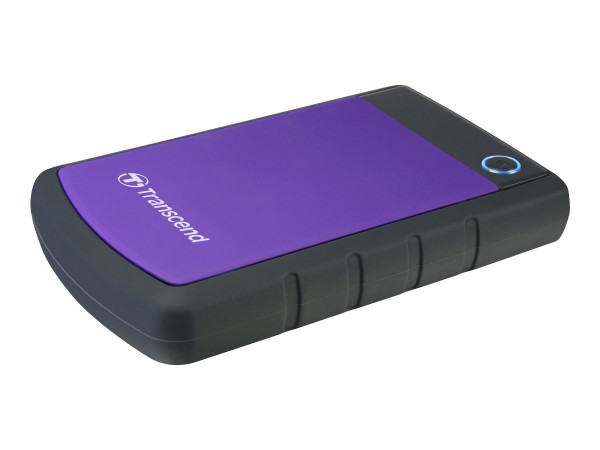 Transcend StoreJet 25H3P - Festplatte - 1 TB - extern (tragbar) - 2.5" (6.4 cm) - USB 3.0 - 5400 rpm - Puffer: 8 MB - Purpur brillant