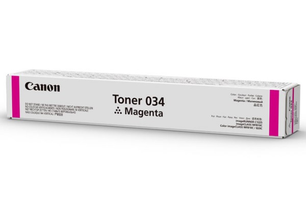 Canon 034 - Magenta - Original - Tonerpatrone - für ImageCLASS MF810Cdn, MF820Cdn; imageRUNNER C1225, C1225iF