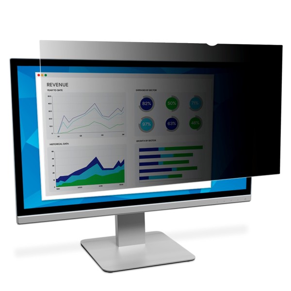 3M Blickschutzfilter für 23,6" Breitbild-Monitor - Blickschutzfilter für Bildschirme - 59,9 cm Breitbild (23,6" Breitbild) - Schwarz