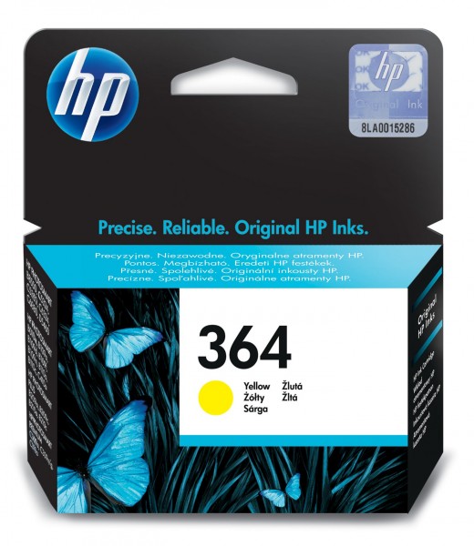 HP Tinte CB320EE 364 gelb 300 Seiten 3,5 ml 1 Stück