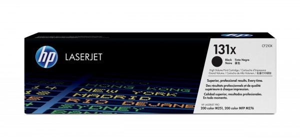 HP 131x - Hohe Ergiebigkeit - Schwarz - Original - LaserJet - Tonerpatrone (CF210X) - für LaserJet Pro 200 M251n, 200 M251nw, MFP M276n, MFP M276nw