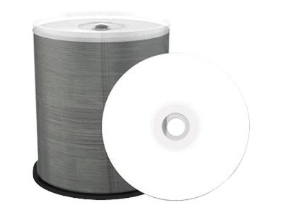 MediaRange Inkjet Fullsurface-Printable - 100 x DVD+R - 4.7 GB 16x - weiß - mit Tintenstrahldrucker bedruckbare Oberfläche - Spindel