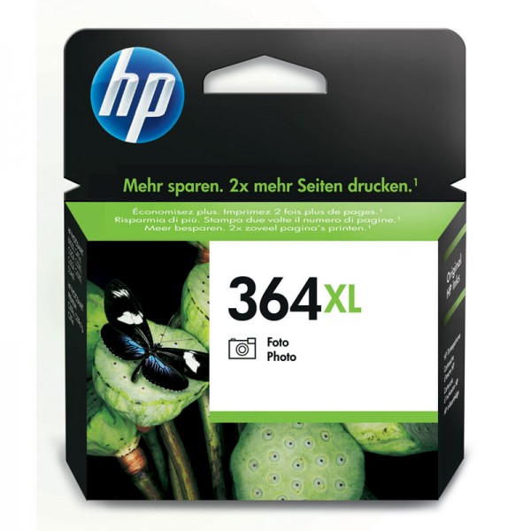 HP Tinte CB322EE 364XL Fotoschwarz 290 Seiten 7 ml Große Füllmenge 1 Stück