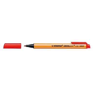STABILO Feinschreiber GREENpoint 6088/40 0,8mm rot