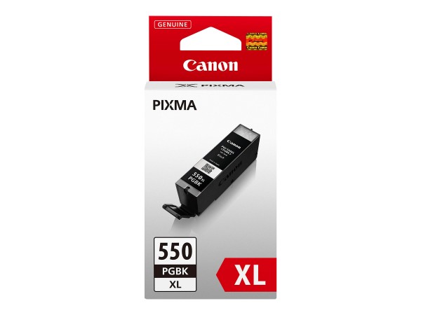 Canon Tinte 6431B001 PGI-550PGBK XL Schwarz 500 Seiten 22 ml pigmentiert Große Füllmenge 1 Stück