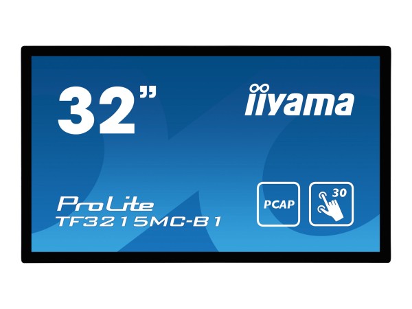 iiyama ProLite TF3215MC-B1 - LED-Monitor - 81.3 cm (32") (31.5" sichtbar) - offener Rahmen - Touchscreen - 1920 x 1080 Full HD (1080p) @ 60 Hz - A-MVA3 - 500 cd/m² - 3000:1 - 8 ms - HDMI, VGA - Schwarz