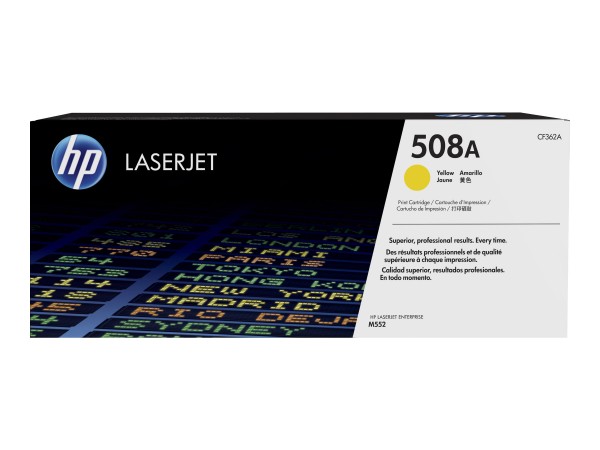 HP 508A - Gelb - Original - LaserJet - Tonerpatrone (CF362A) - für LaserJet Enterprise MFP M577; LaserJet Enterprise Flow MFP M577