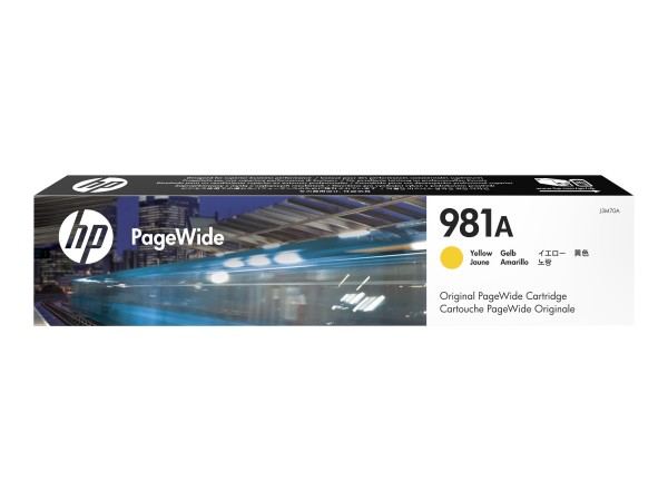 HP 981A - 69 ml - Gelb - Original - PageWide - Tintenpatrone - für PageWide Enterprise Color MFP 586; PageWide Managed Color E55650