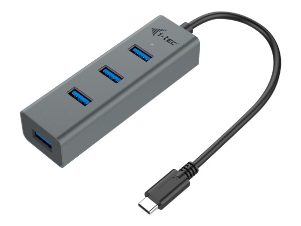 i-Tec USB-C 3.1 Metal HUB - Hub - 4 x SuperSpeed USB 3.0 - Desktop